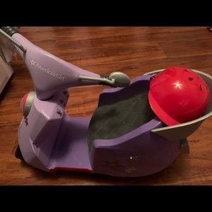 American Girl Scooter with helmet